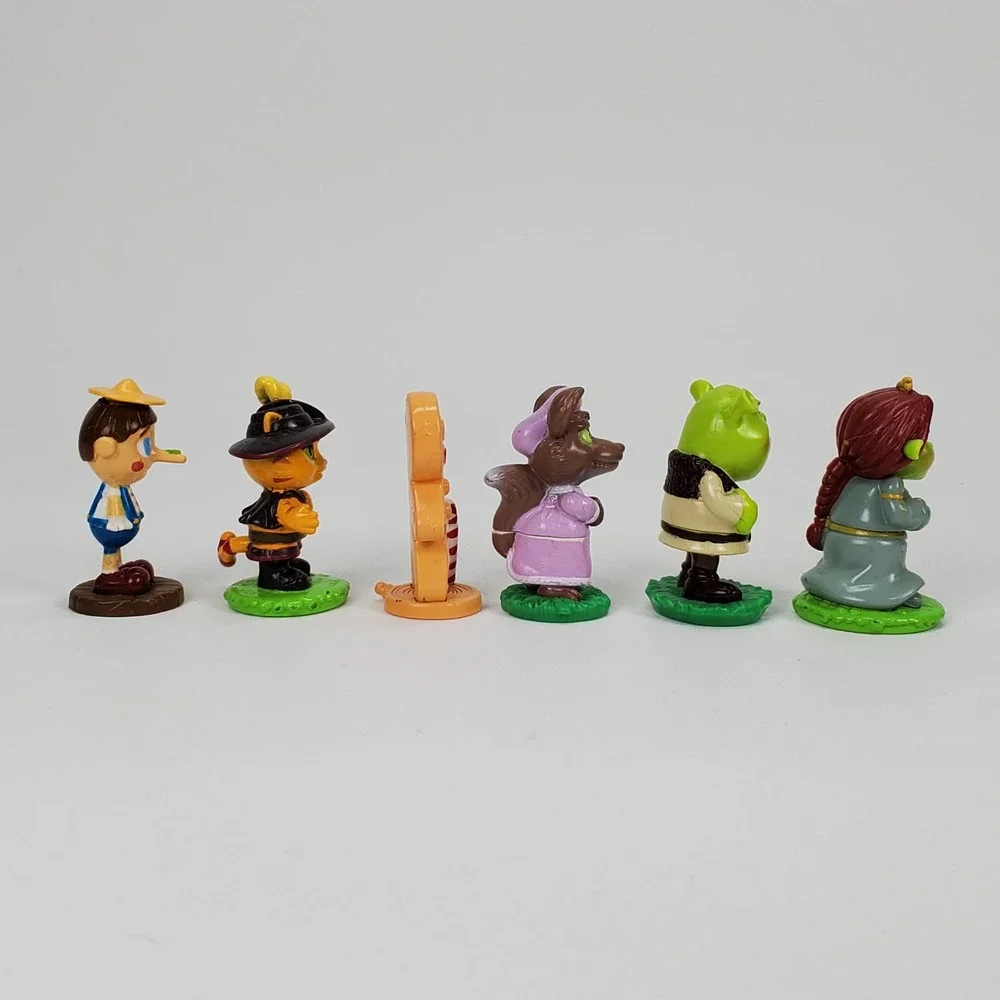 Shrek the Third Mini Figure Cake Toppers 2006 DreamWorks Fiona Puss Pinocchio